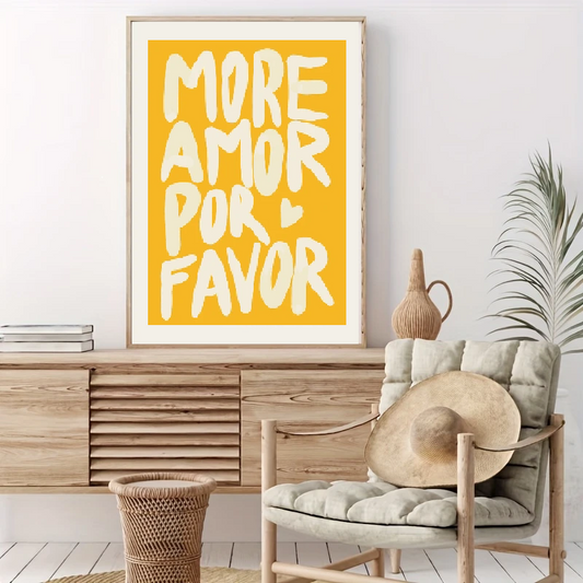 Affiche en toile "AMOR POR FAVOR"