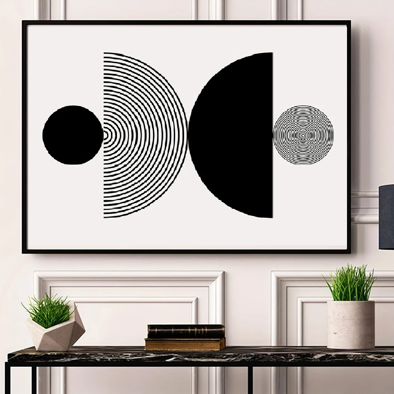 Affiche en toile "NOIR ET BLANC"