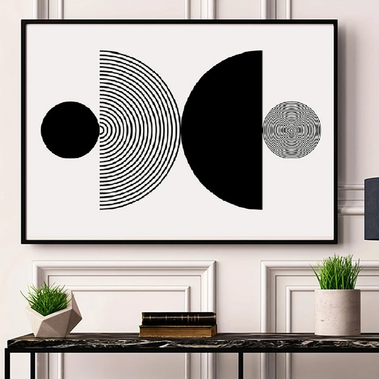 Affiche en toile "NOIR ET BLANC"