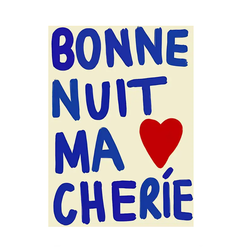 Affiche en toile BONNE NUIT MA CHERIE