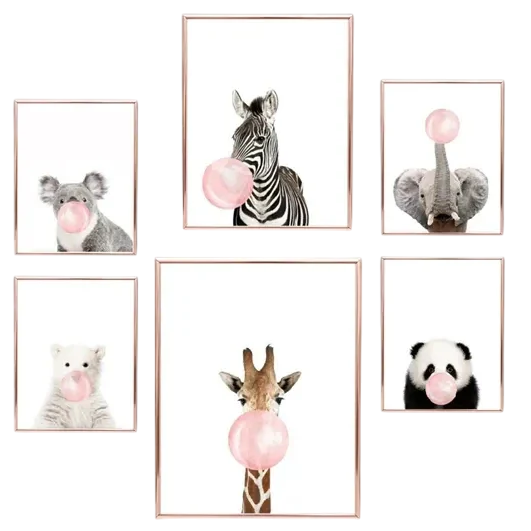 Affiche en toile "ANIMAUX SAFARI"