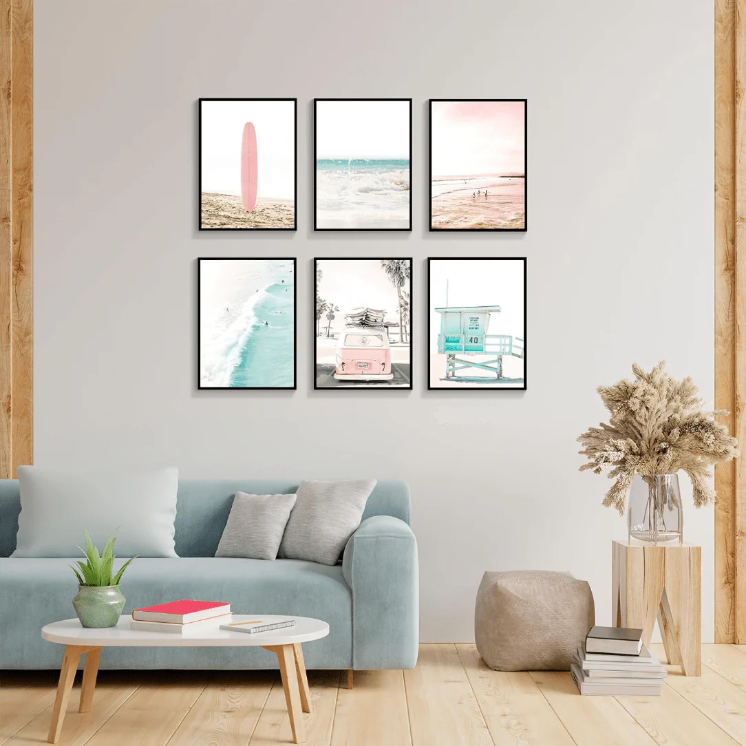 Set de 6 affiches SUMMER BEACH