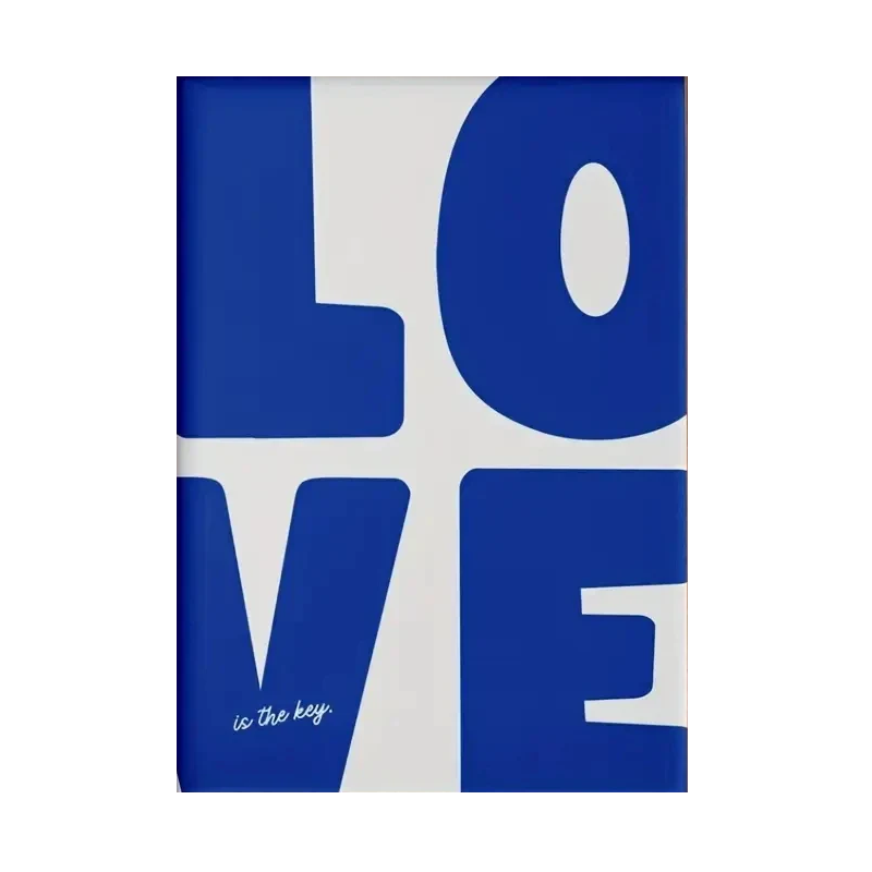 Affiche en toile LOVE BLUE