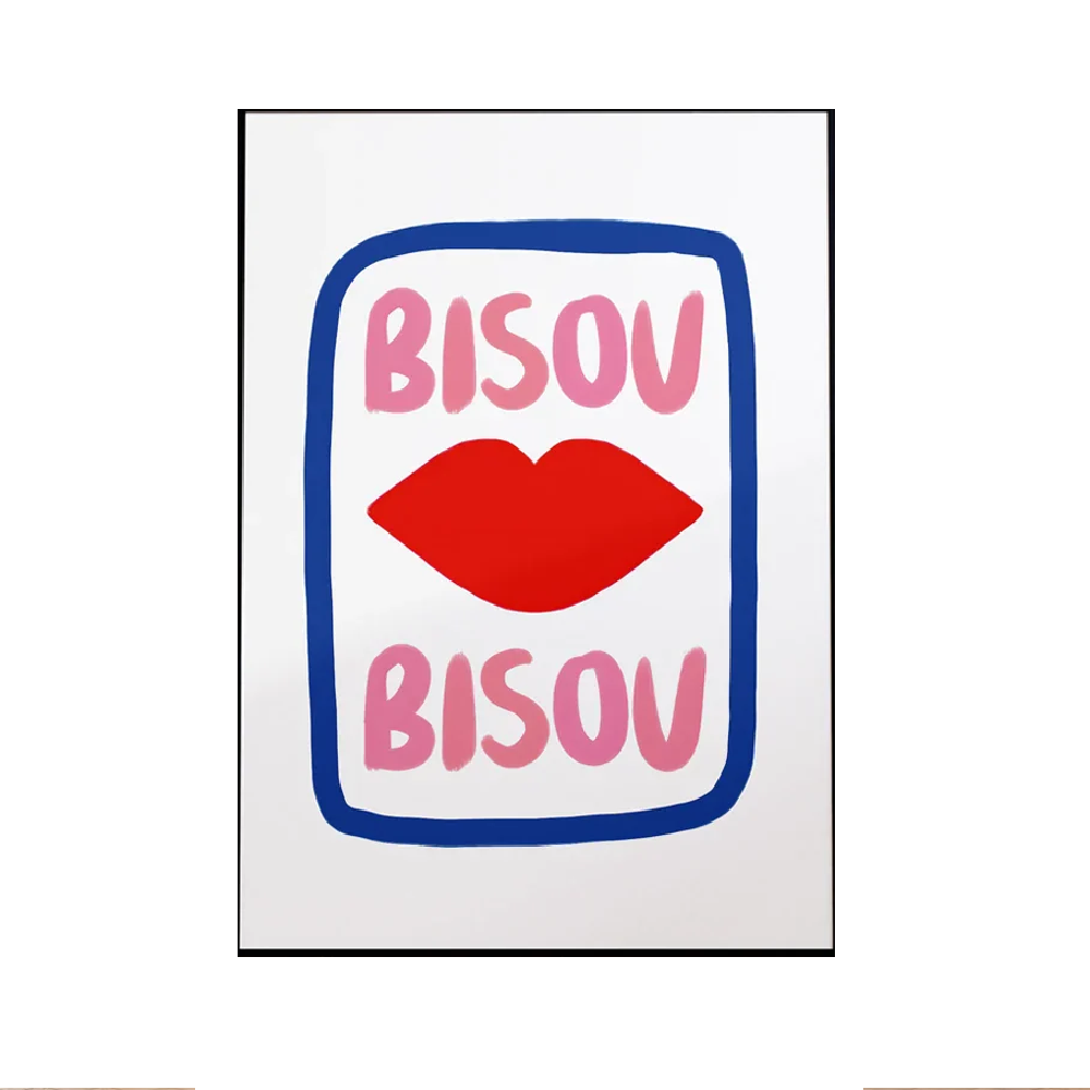 Affiche en toile BISOU BISOU