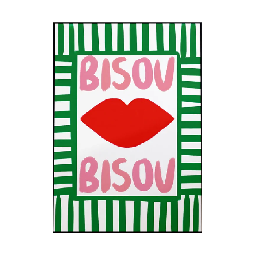 Affiche en toile BISOU BISOU
