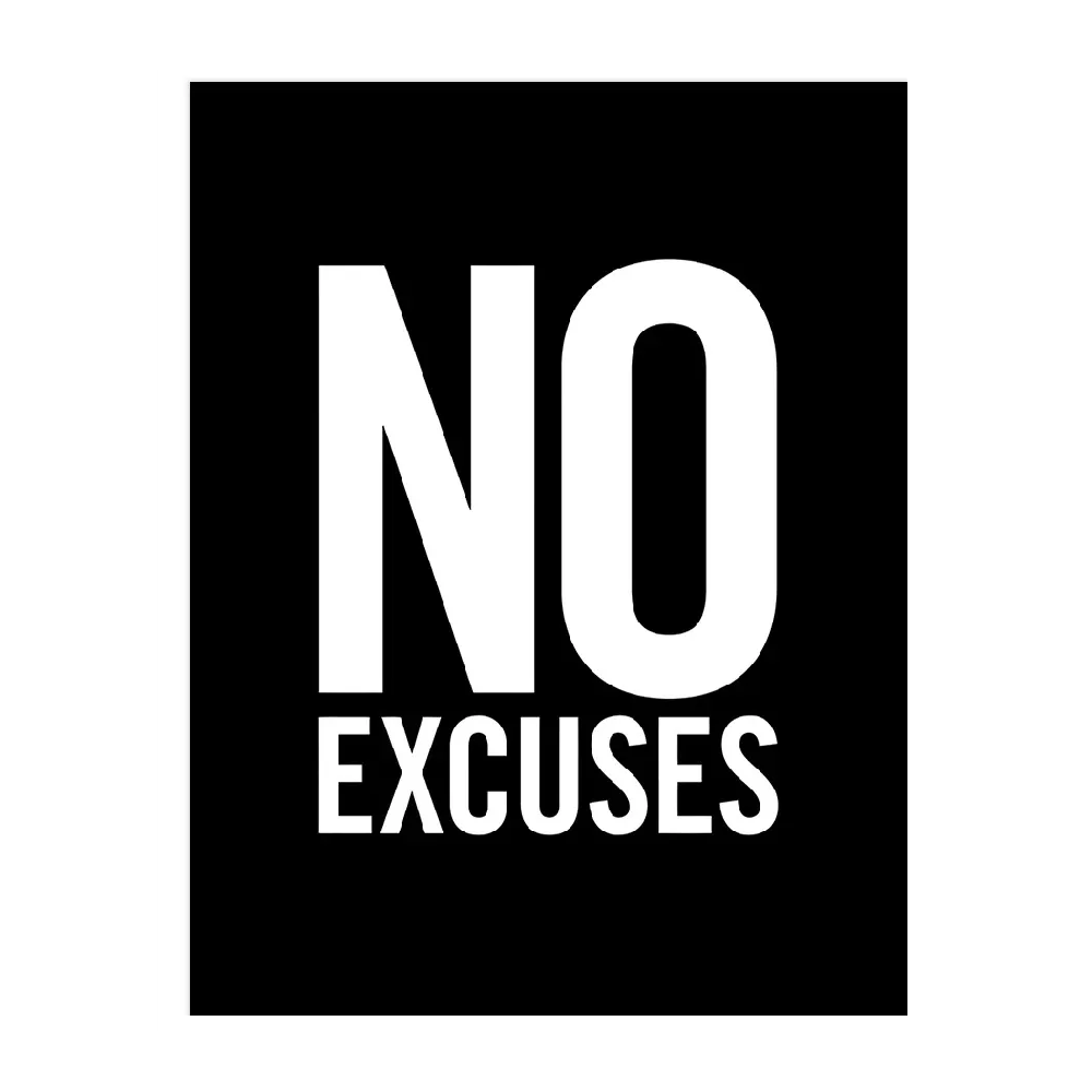 Affiche en toile INSPIRATION NO EXCUSES
