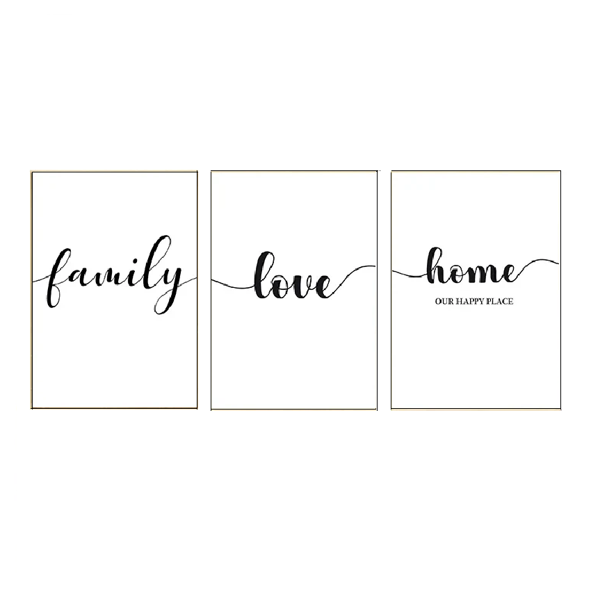 Affiche en toile FAMILY LOVE HOME