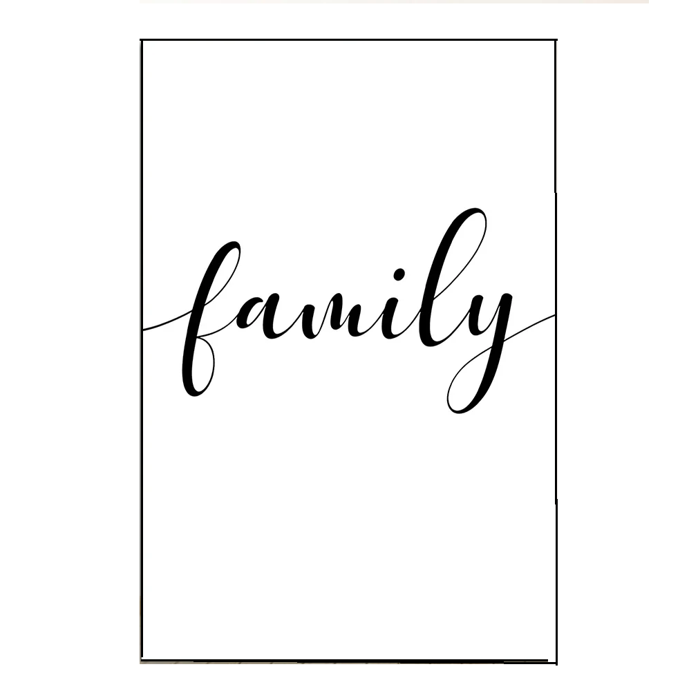Affiche en toile FAMILY LOVE HOME
