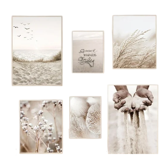 Affiche en toile "PLAGE ET NATURE"