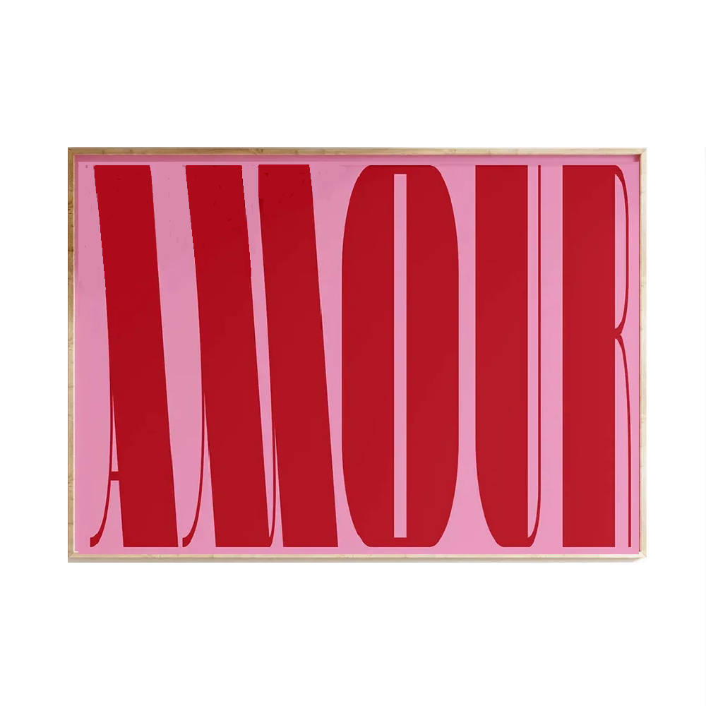 Affiche en toile AMOUR