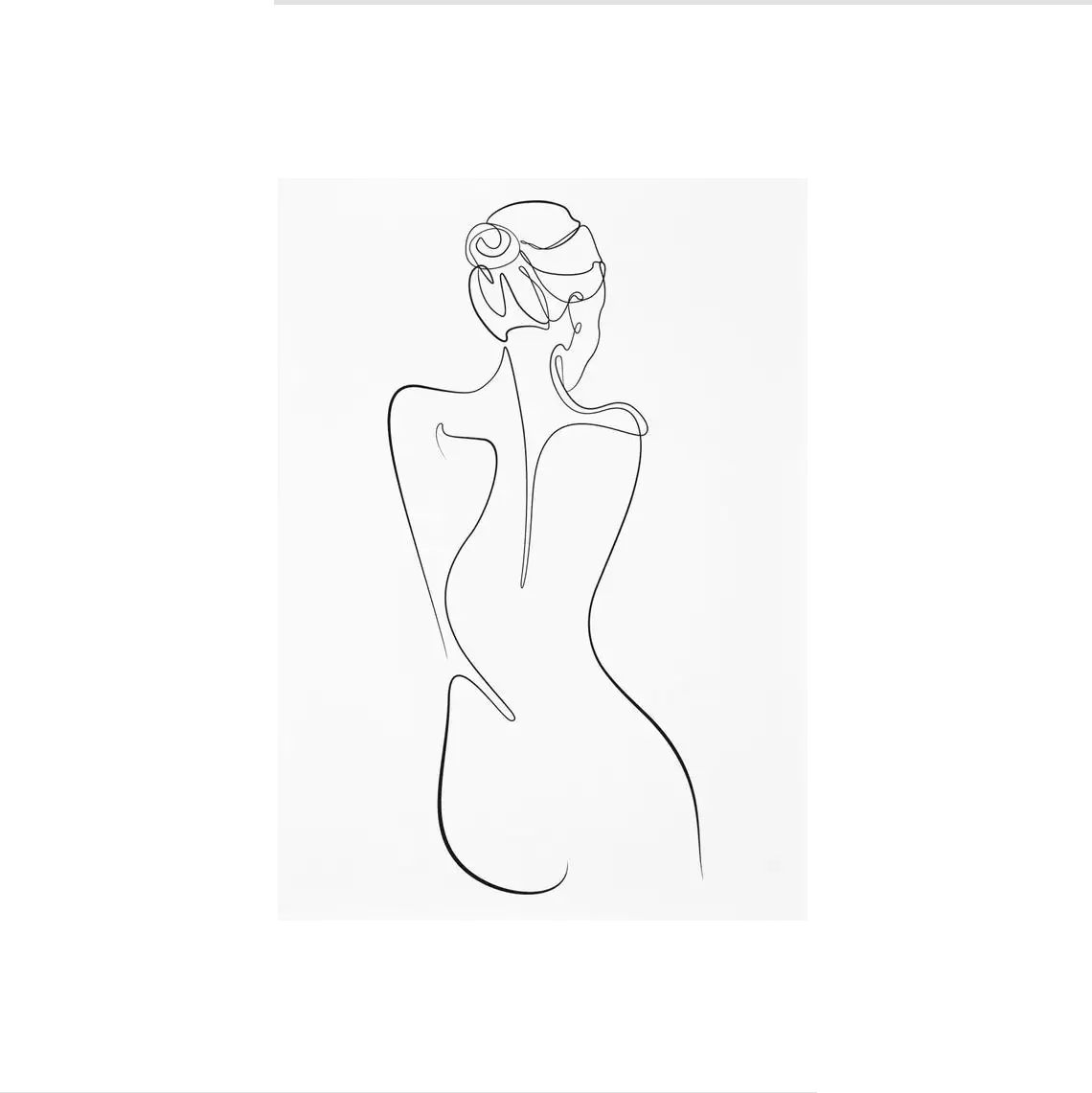 Affiche en toile abstraite SCANDI WOMAN