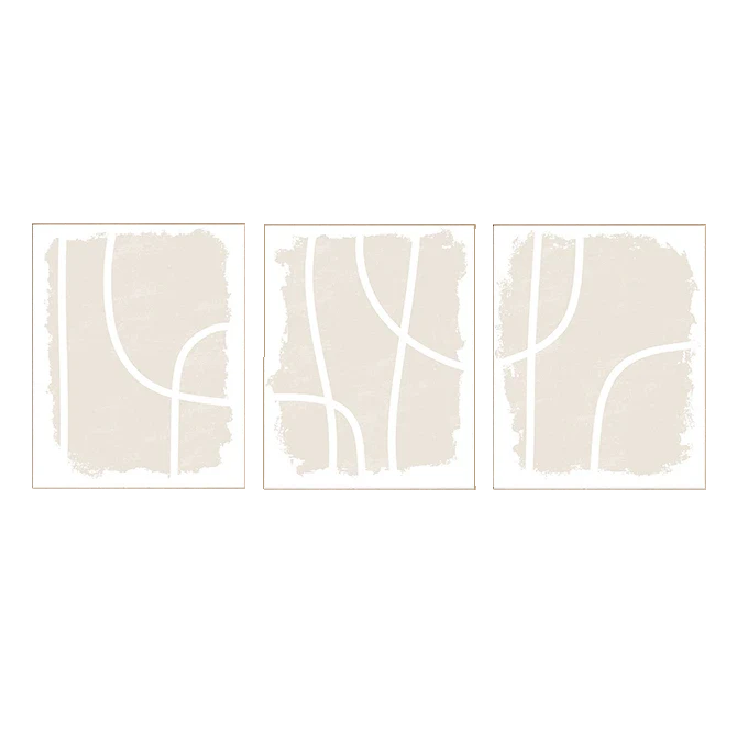 Affiche en toile abstraite NEUTRAL BEIGE