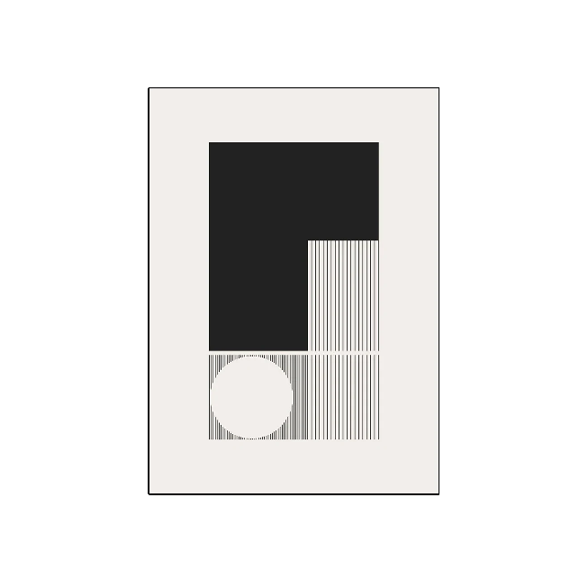 Affiche en toile "NOIR ET BLANC"