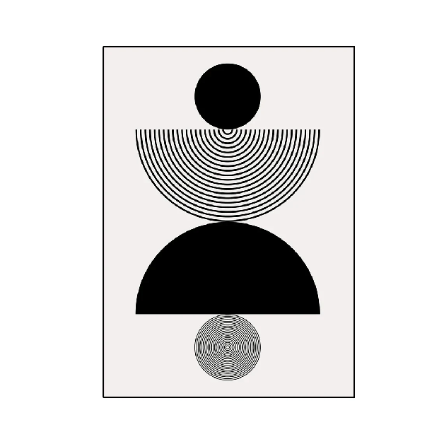 Affiche en toile "NOIR ET BLANC"
