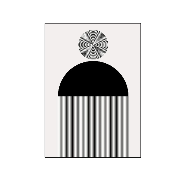 Affiche en toile "NOIR ET BLANC"