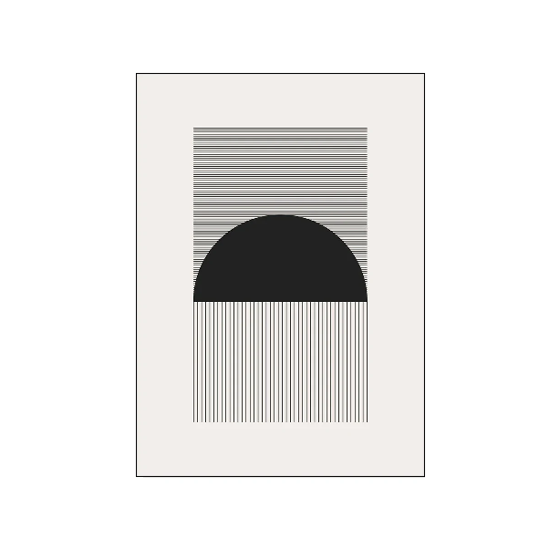 Affiche en toile "NOIR ET BLANC"