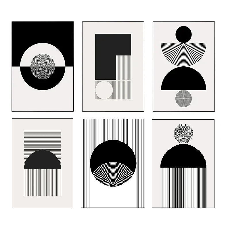 Affiche en toile "NOIR ET BLANC"