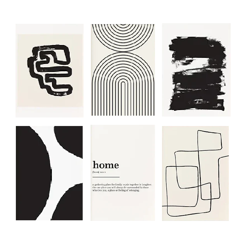 Affiche en toile "ART NOIR ET BLANC"