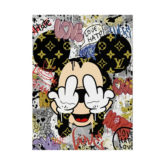 Affiche Mickey Pop Art Vintage
