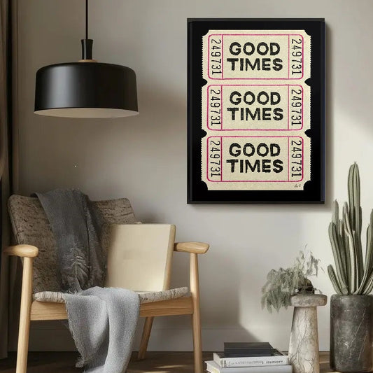 Affiche en toile RETRO GOOD TIMES