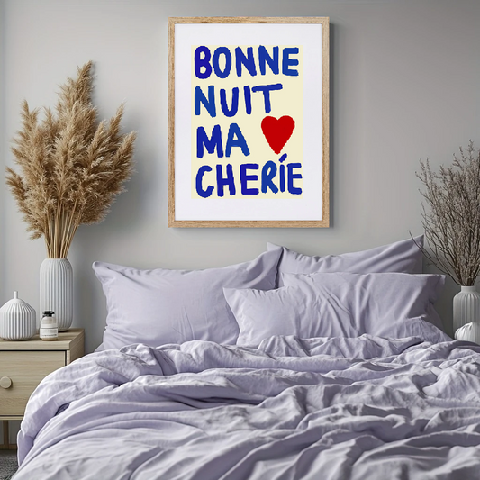Affiche en toile BONNE NUIT MA CHERIE