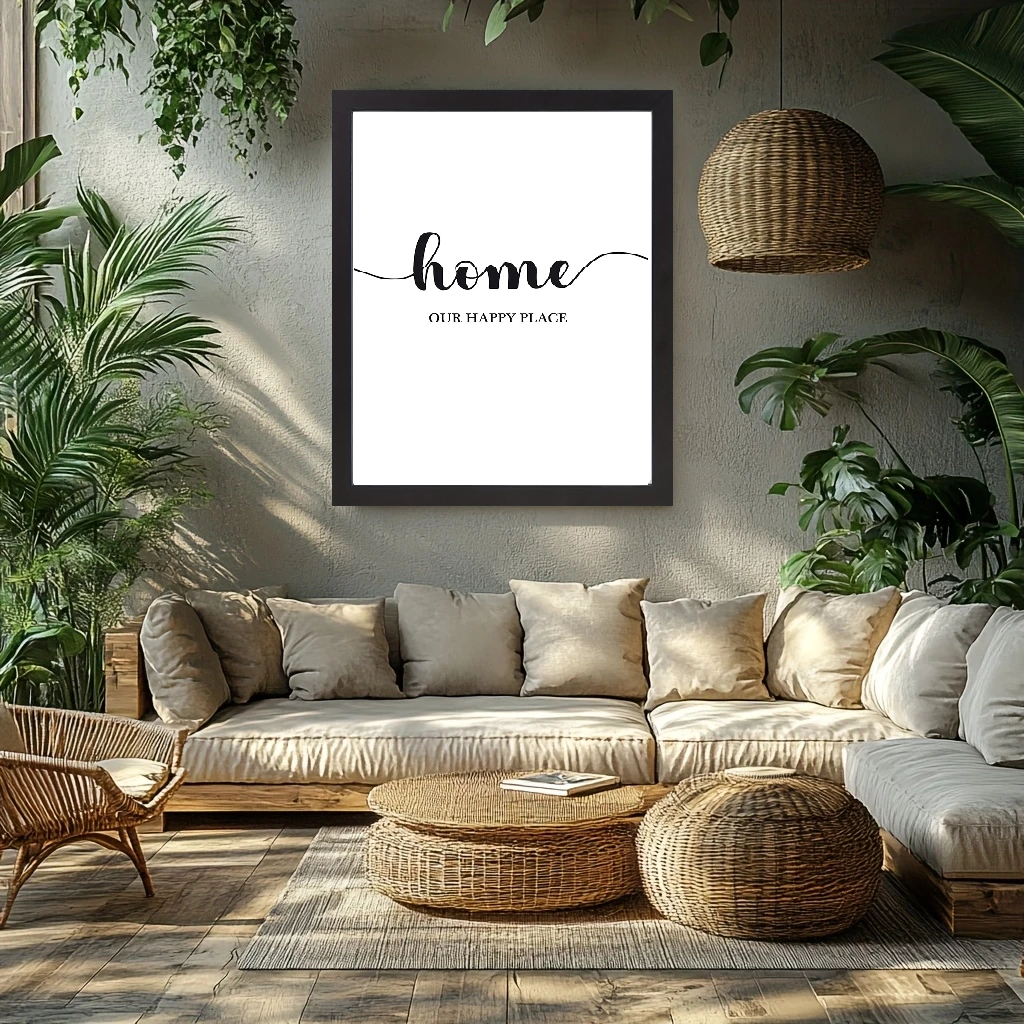 Affiche en toile FAMILY LOVE HOME