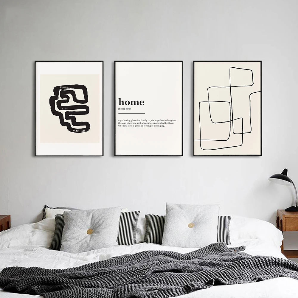 Affiche en toile "ART NOIR ET BLANC"