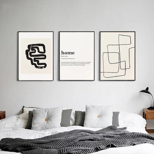 Affiche en toile "ART NOIR ET BLANC"