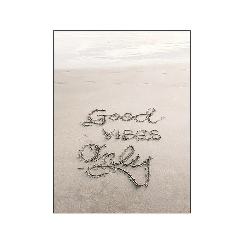 Affiche en toile "PLAGE ET NATURE"