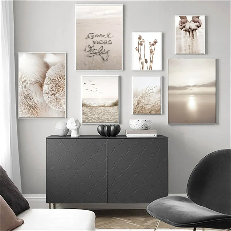 Affiche en toile "PLAGE ET NATURE"