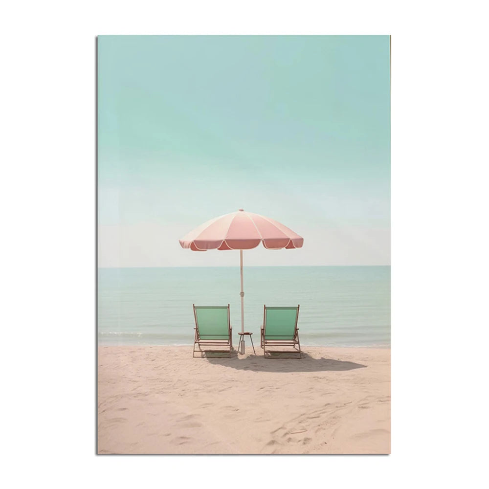 Affiche en toile RETRO SURF BEACH