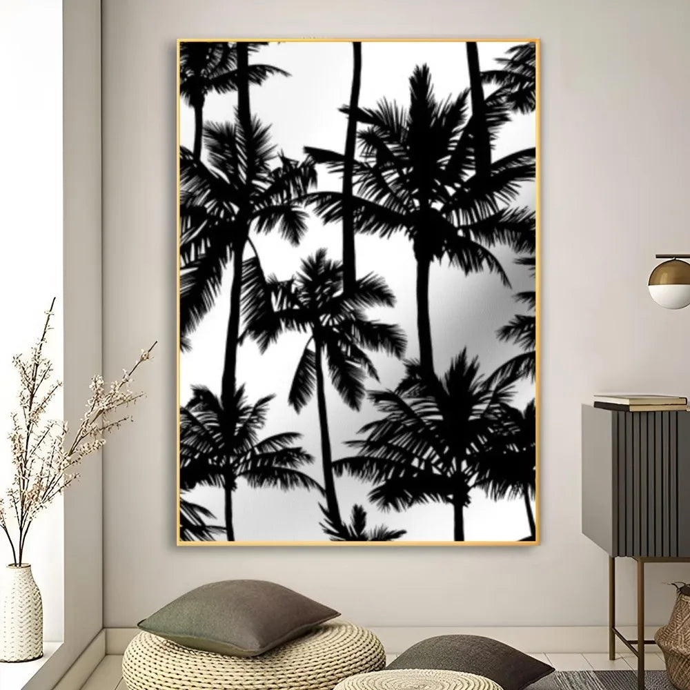 Affiche en toile noir et blanc PALMERS