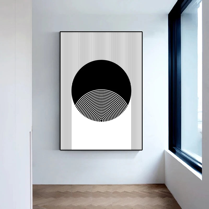 Affiche en toile "NOIR ET BLANC"