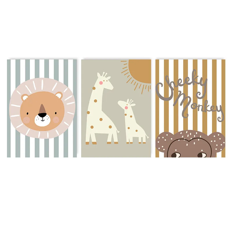 Set de 3 affiches en toile KIDS MIXTE