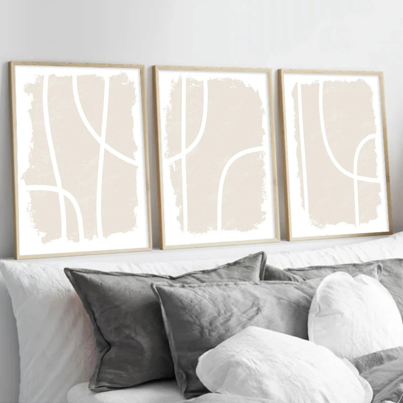 Affiche en toile abstraite NEUTRAL BEIGE