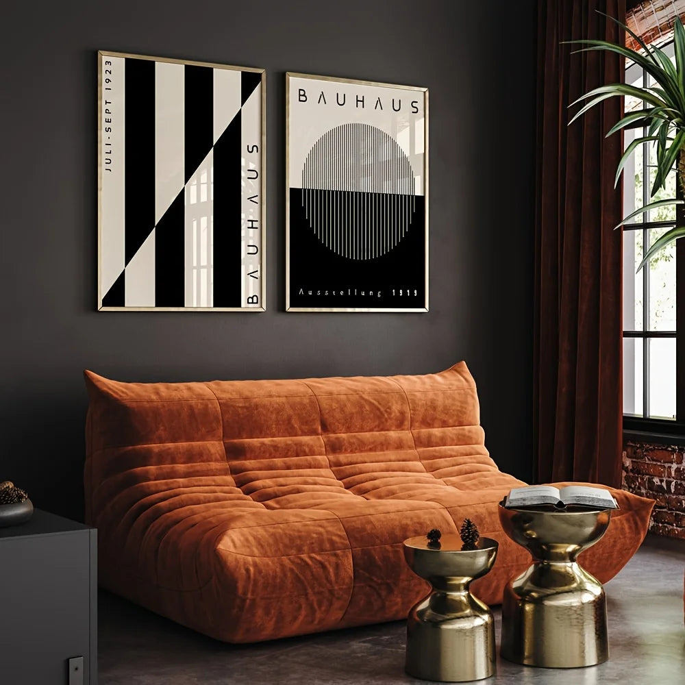 Set de 2 affiches BAUHAUS NOIR ET BLANC