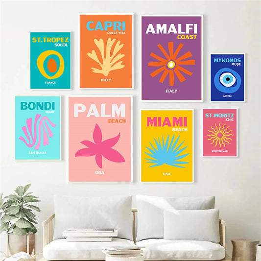 Affiche en toile COLOR VILLES