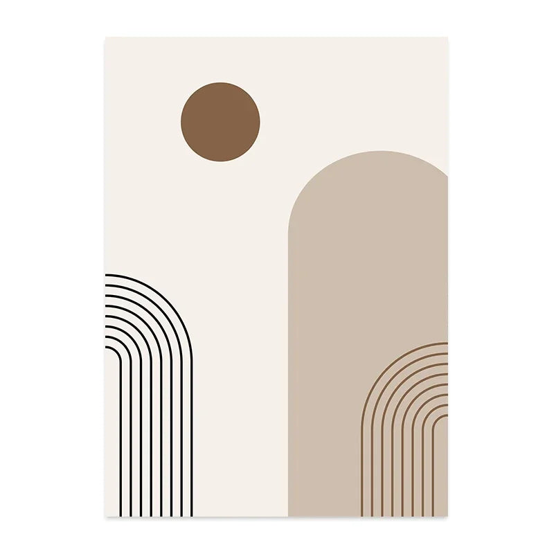 Set de 3 affiches en toile abstraite ARCHY