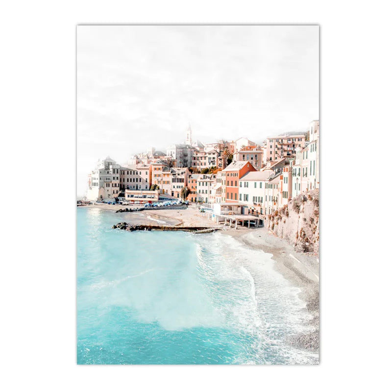 Affiche en toile ISLAND SANTORINI