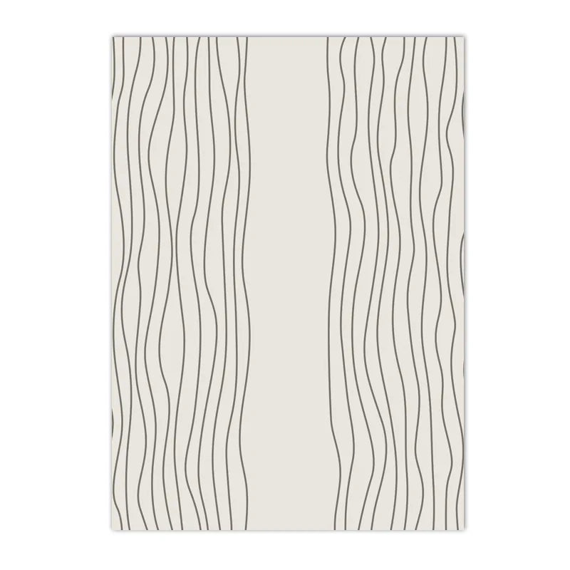 Affiche en toile abstraite BEIGE BLACK MODERN