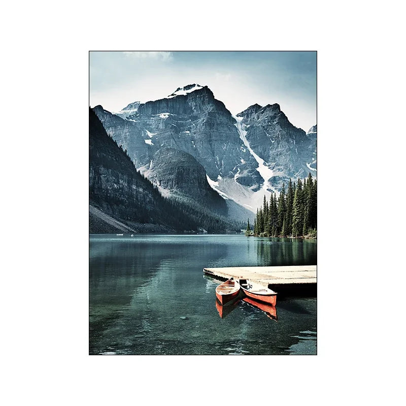 Affiche en toile PAYSAGE NORDIC