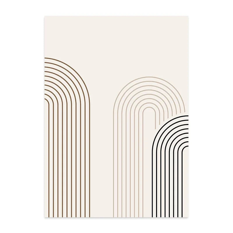 Set de 3 affiches en toile abstraite ARCHY