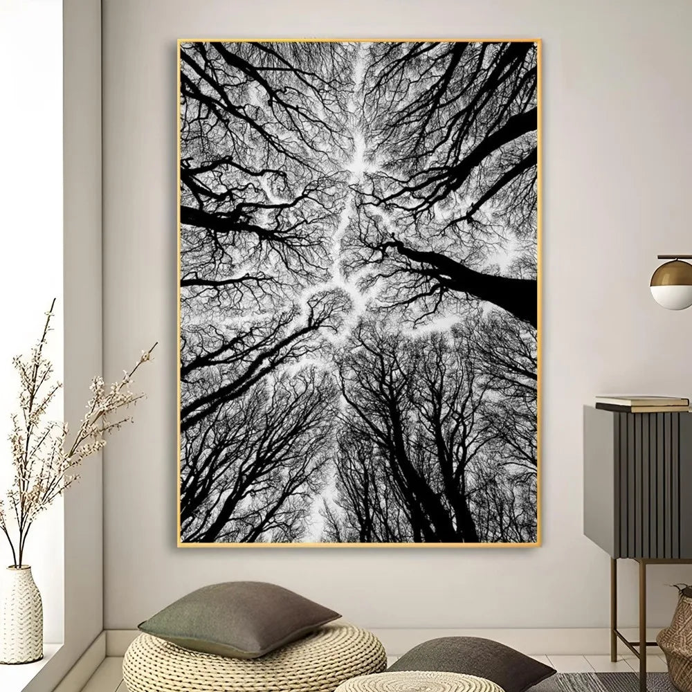 Affiche en toile noir et blanc PALMERS