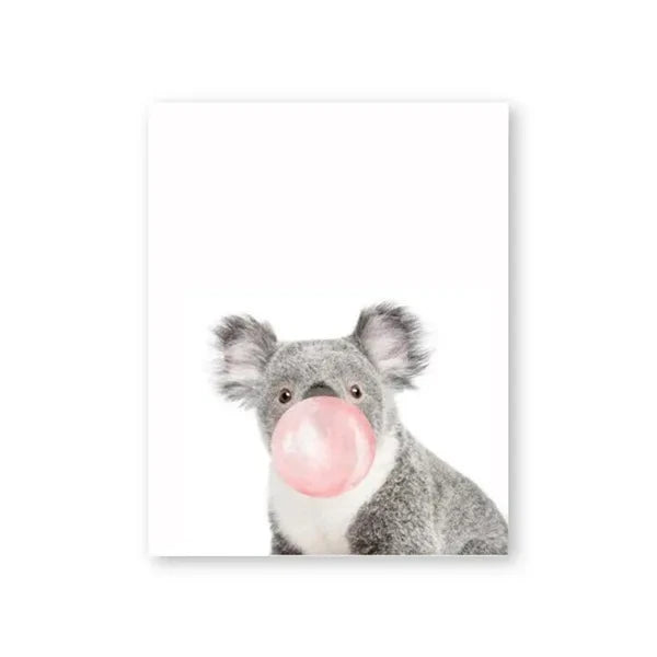 Affiche en toile "ANIMAUX SAFARI"