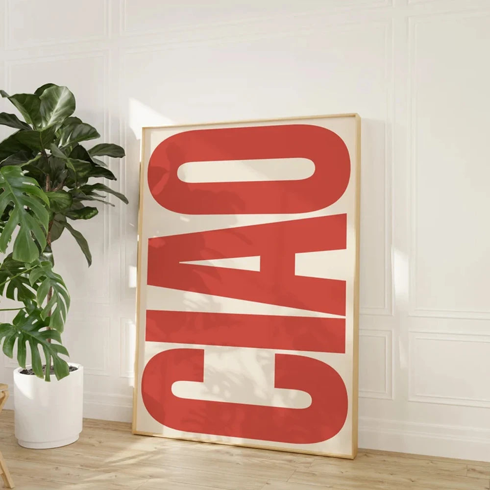 Affiche en toile CIAO