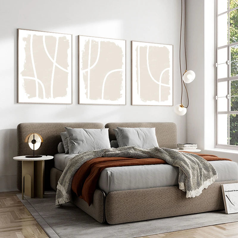 Affiche en toile abstraite NEUTRAL BEIGE