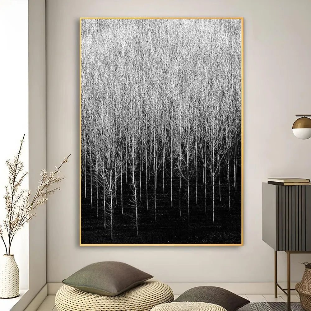 Affiche en toile noir et blanc PALMERS