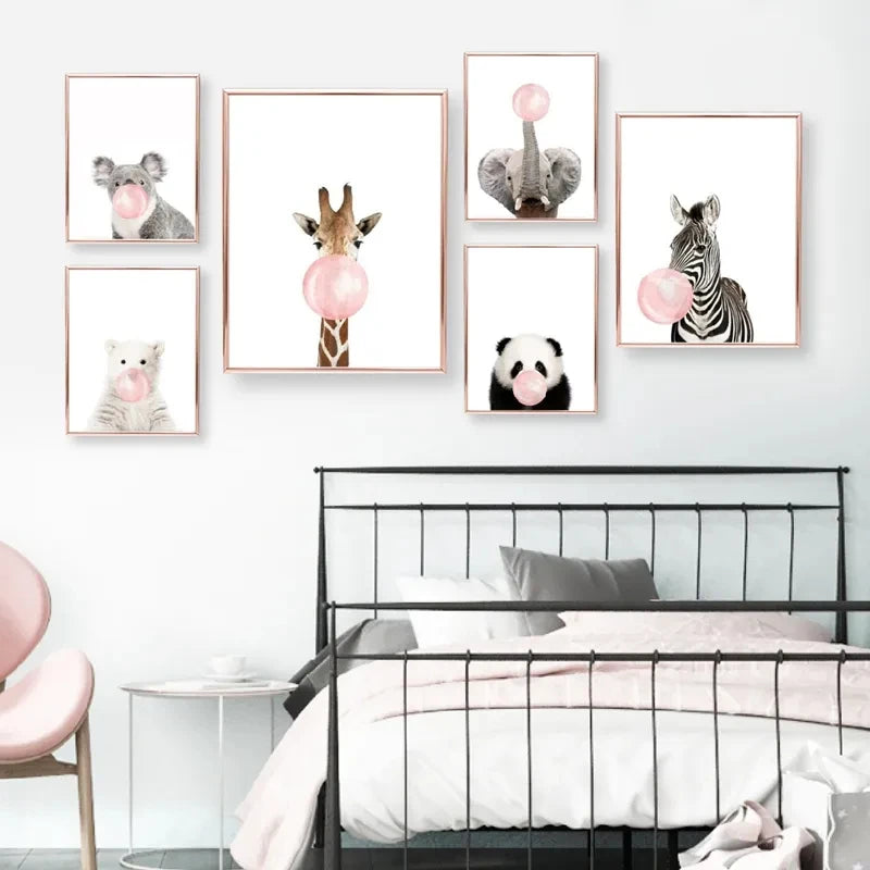 Affiche en toile "ANIMAUX SAFARI"