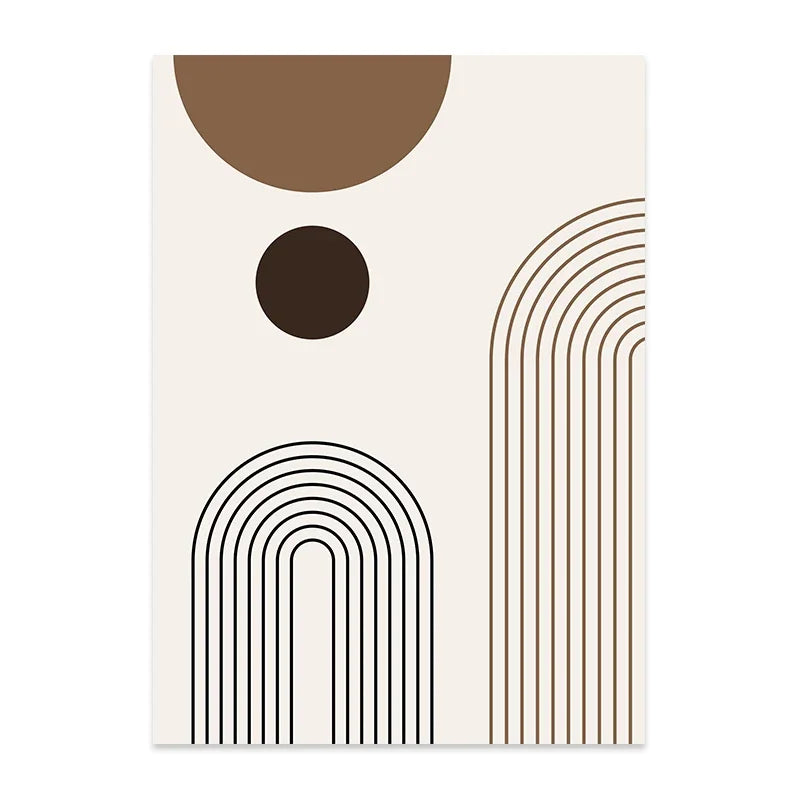 Set de 3 affiches en toile abstraite ARCHY