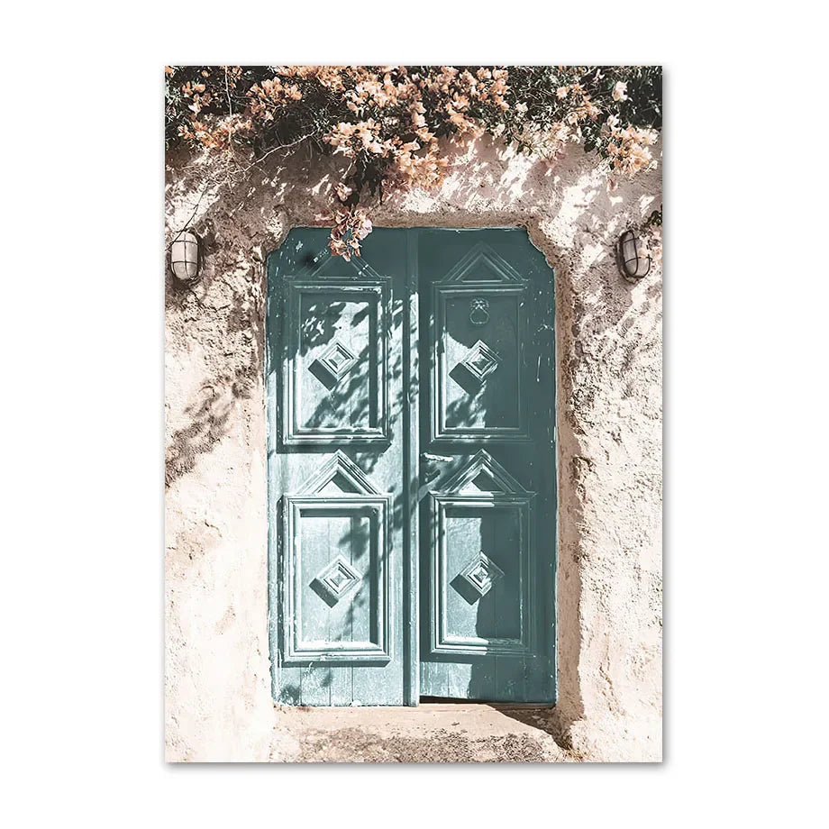 Affiche en toile SANTORINI BEACH